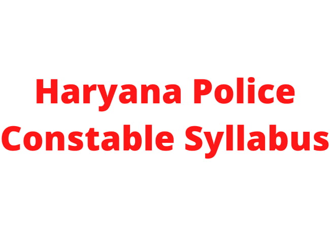 Haryana Police Constable Syllabus 2021: Exam Pattern 1