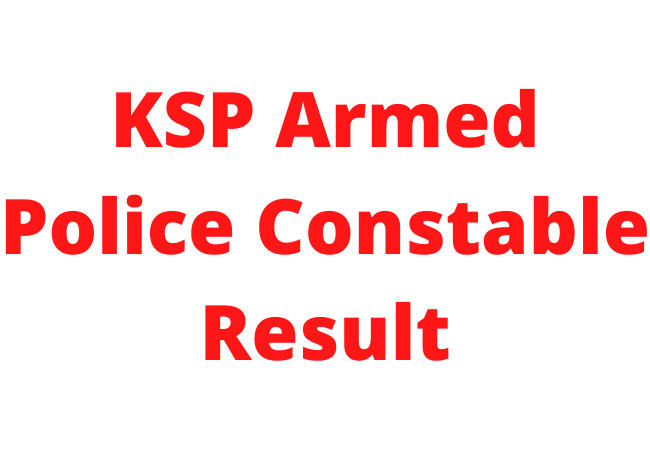 KSP Armed Police Constable Result 2021: Cutoff marks and merit list 6